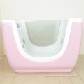 SURF SPAS Pink Acrylic adorable baby mini spa air bubble LED lights baby bath tub stand